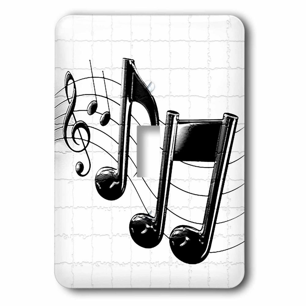 3drose 1 Toggle Wall Plate Music Notes Lsp 4105 1 The Home Depot