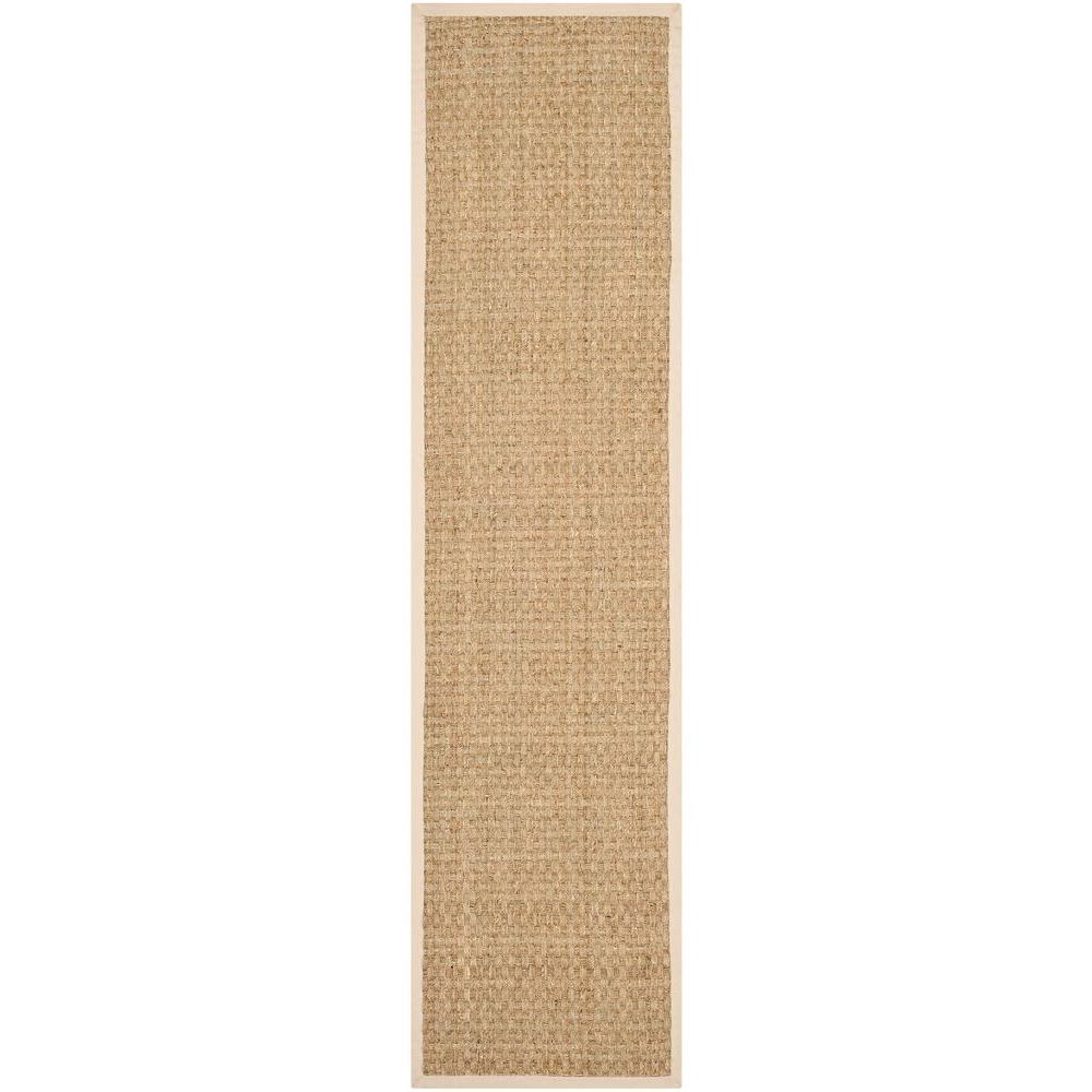 Safavieh Natural Fiber Tan/Beige 3 ft. x 10 ft. Runner RugNF114A210 The Home Depot