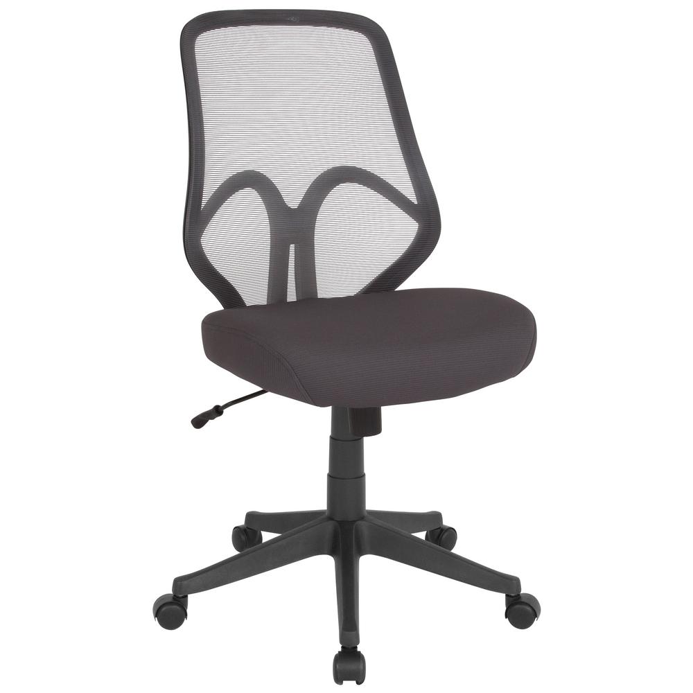 Flash Furniture Dark Gray Mesh Office Desk Chair Cga Go 239860 Da Hd