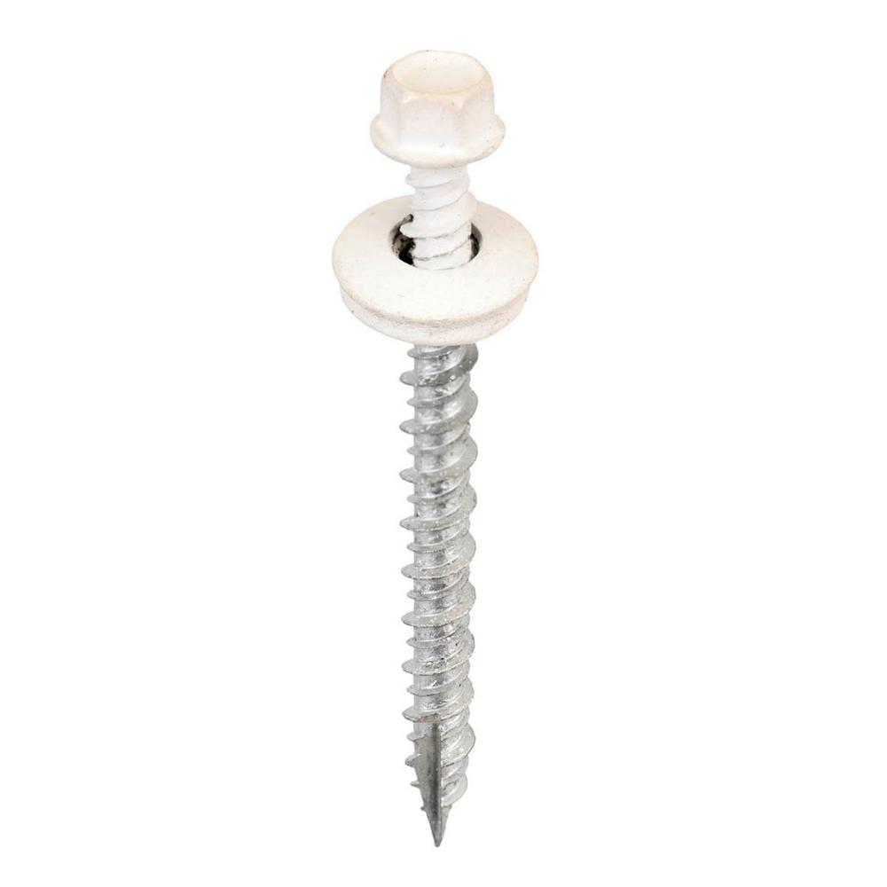 White Screws Fasteners The Home Depot