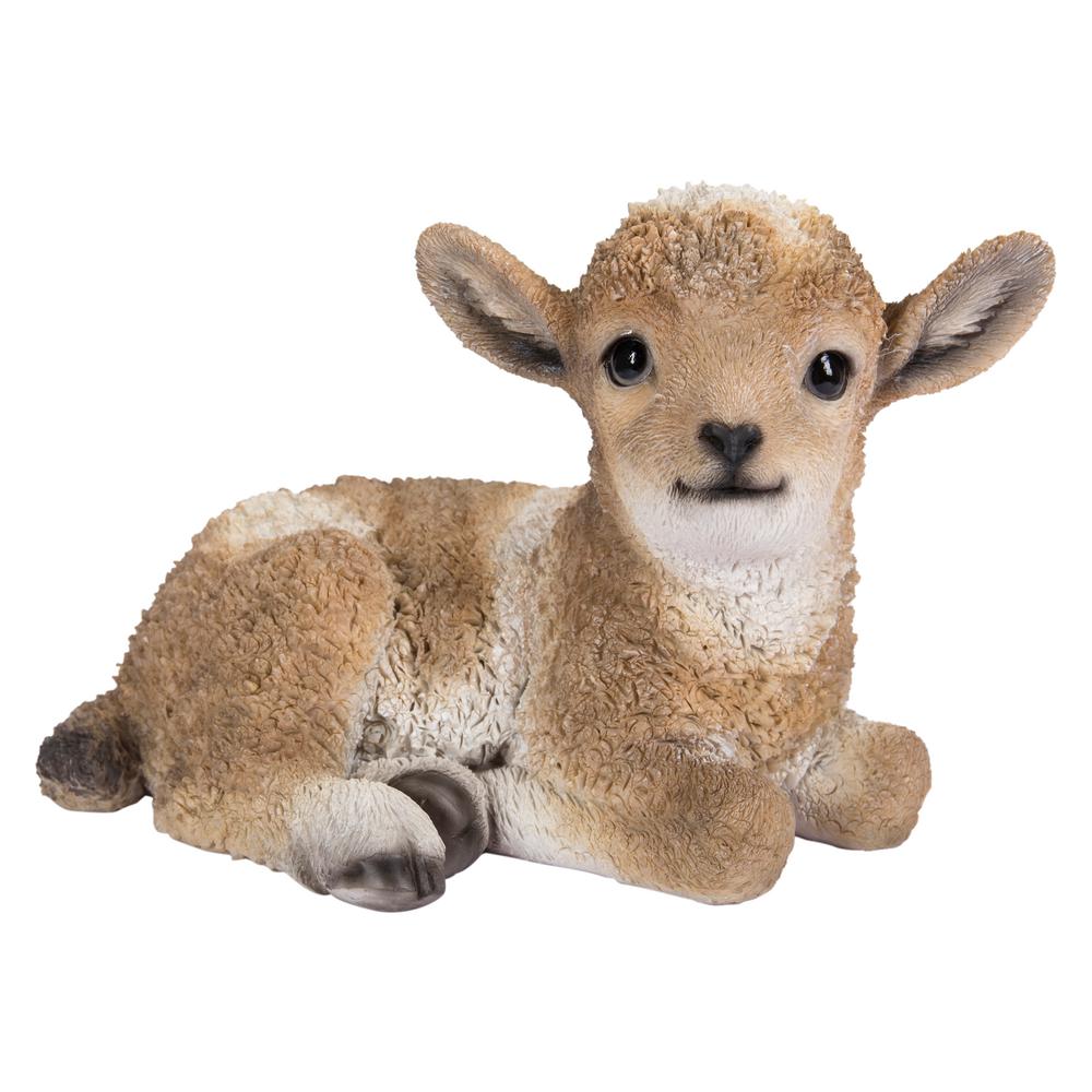Hi Line Gift Lamb Lying Down Garden Statue 87946 D The Home Depot