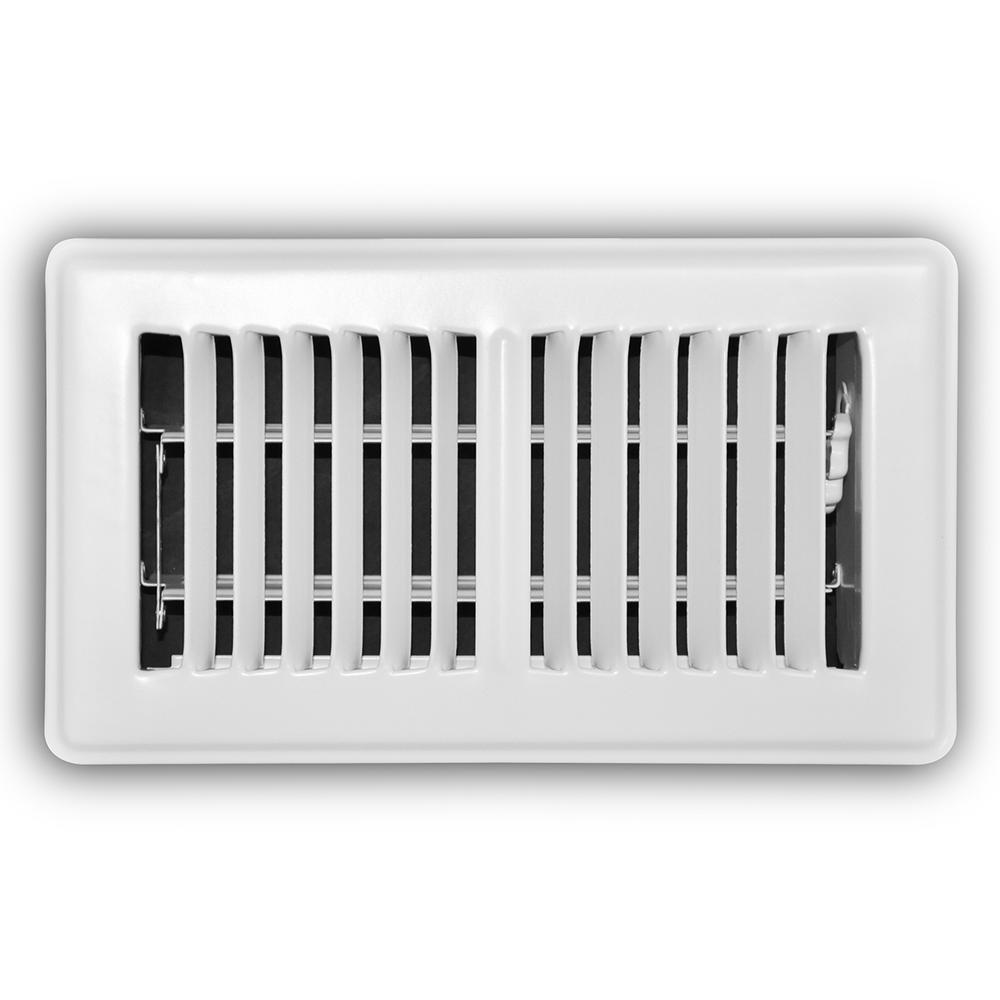 Everbilt 4 In X 8 White Floor Diffuser E150mw 04x08 The White Floor Diffuser E150mw 04x08