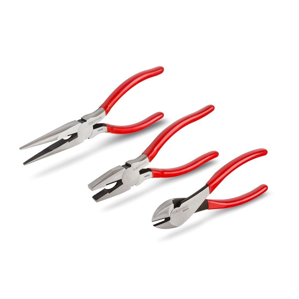 UPC 020209000021 product image for TEKTON Cutting, Lineman's, Long Nose Pliers Set (3-Piece) | upcitemdb.com