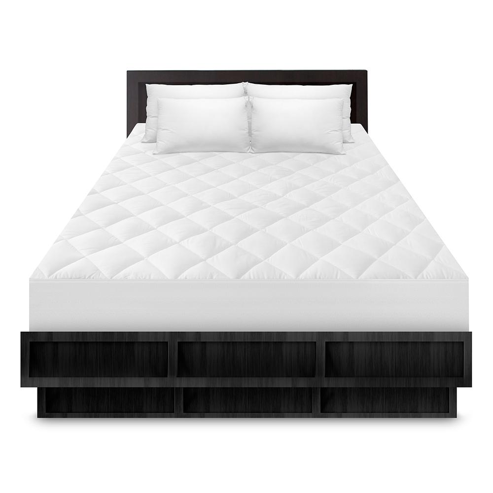 BioPEDIC Zip-n-Clean Cotton Queen Mattress Pad Encasement ...