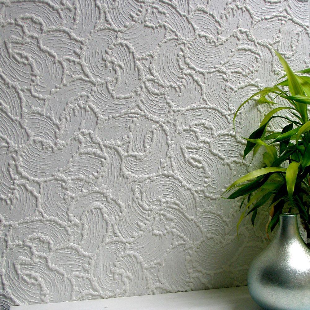 Brewster Swirl Undulating Texture Paintable Wallpaper-497-67466 - The 