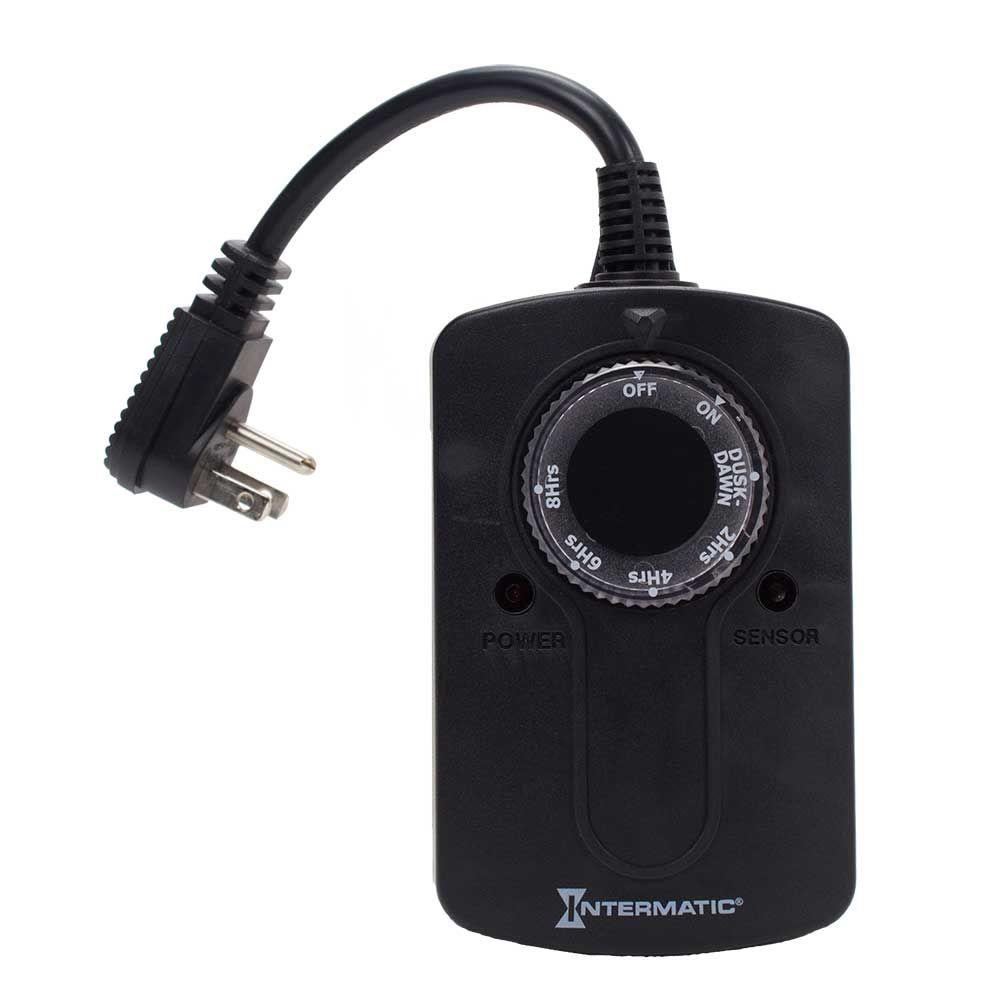 Intermatic 1000-Watt Outdoor Timer with Photocell Light Sensor for