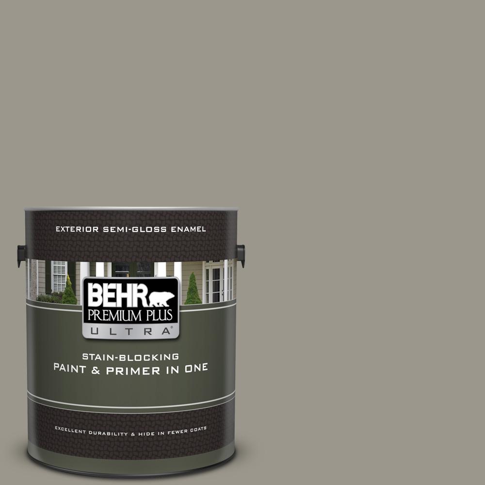 BEHR Premium Plus Ultra 1 gal. MQ260 Iron Gate SemiGloss Enamel