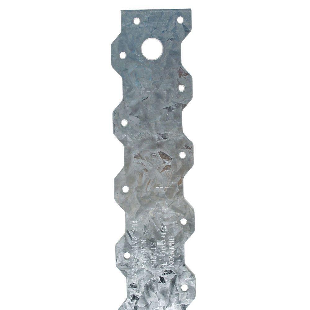 UPC 044315807503 product image for Simpson Strong-Tie ST 2 in. x 16-5/16 in. 20-Gauge Galvanized Strap Tie | upcitemdb.com