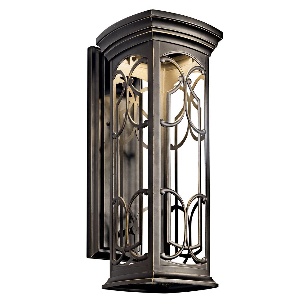 KICHLER River Path 23 in. 1Light Olde Bronze Integrated LED Outdoor