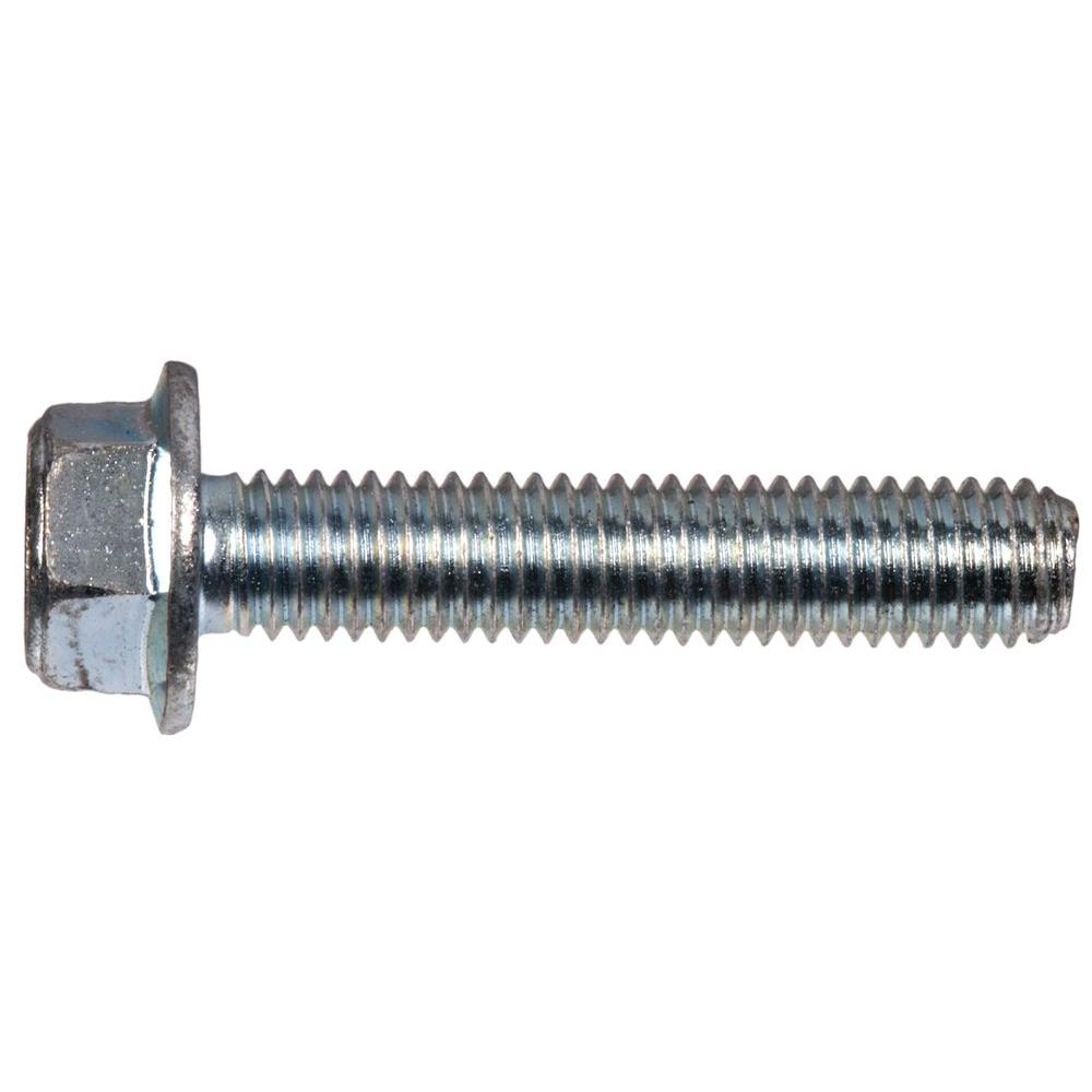 Everbilt 5/16-18 X 1/2 In. Zinc-Plated Hex-Head Serrated Flange Bolt ...