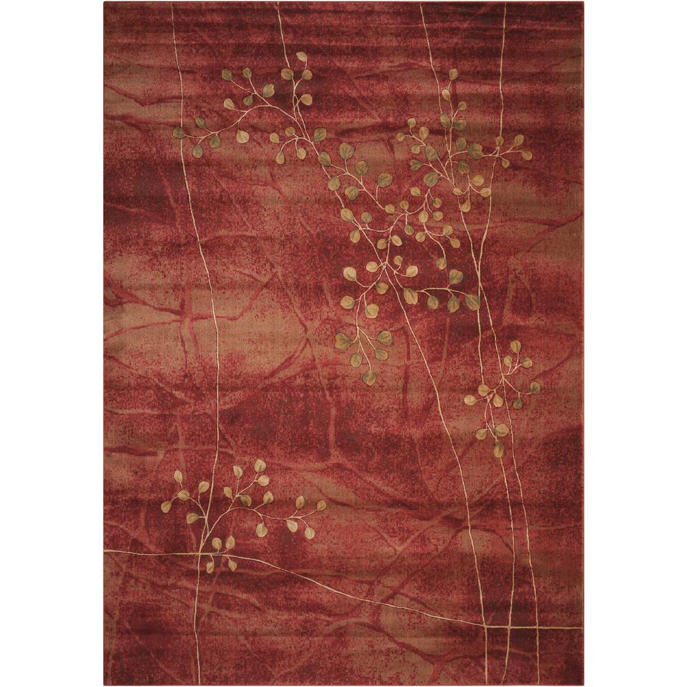 Nourison Somerset Flame 8 Ft X 11 Ft Oriental Modern Area Rug 048035 The Home Depot