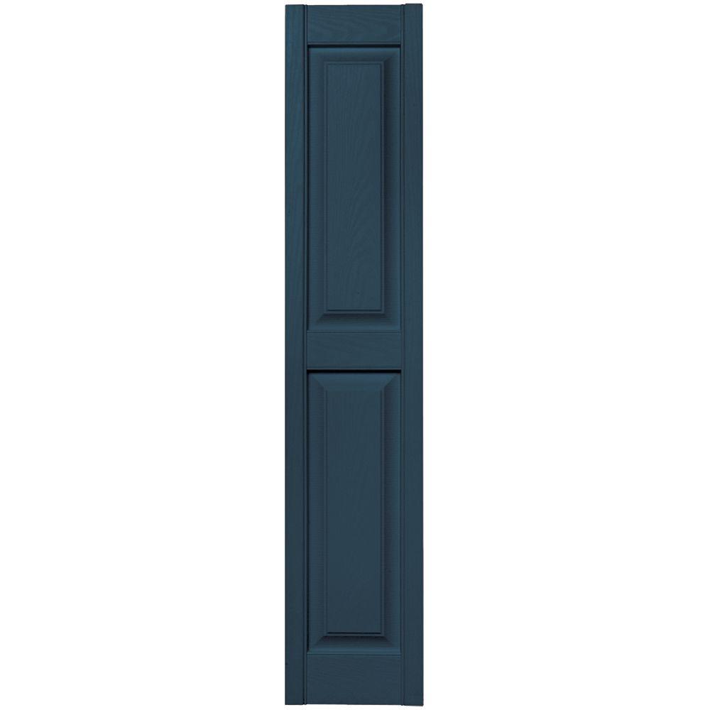 12 Exterior Shutters Doors Windows The Home Depot Raised Panel Vinyl Exterior Shutters Pair In 036