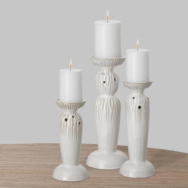 ceramic candle holders