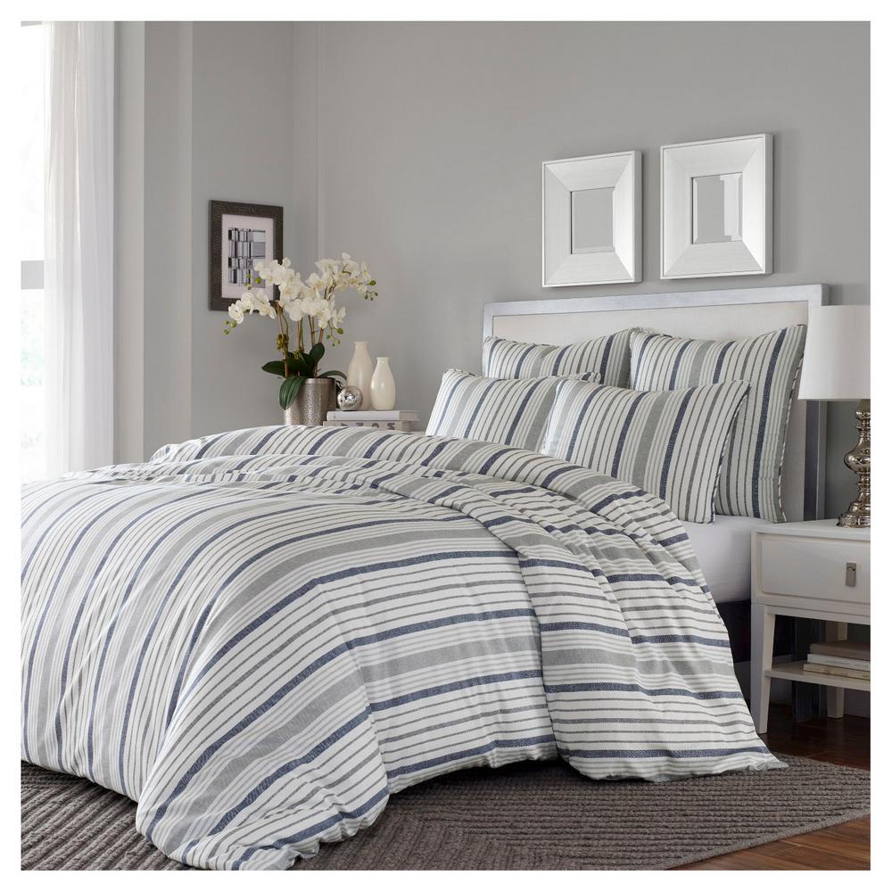 Stone Cottage Conrad 3 Piece Grey King Cotton Comforter Set 216991