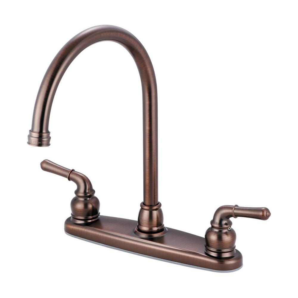 Olympia Faucets Accent 2 Handle Standard Kitchen Faucet In Oil Rubbed Bronze