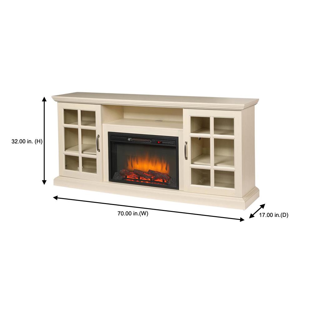 Cream Electric Fireplace Tv Stand Fireplace Design Ideas