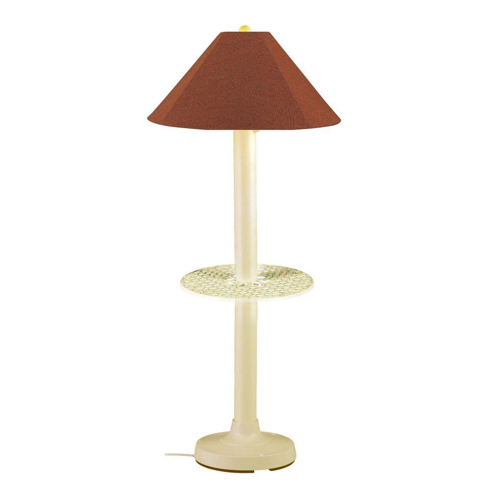 Patio Living Concepts Catalina 63 5 In Bisque Outdoor Floor Lamp Patio Living Concepts Catalina 63 5 In Bisque Outdoor Floor Lamp With Tray Table And Chile