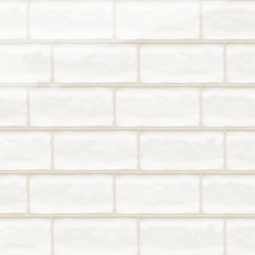 Daltile Structured Effects Minimal White 3 in x 6 in 