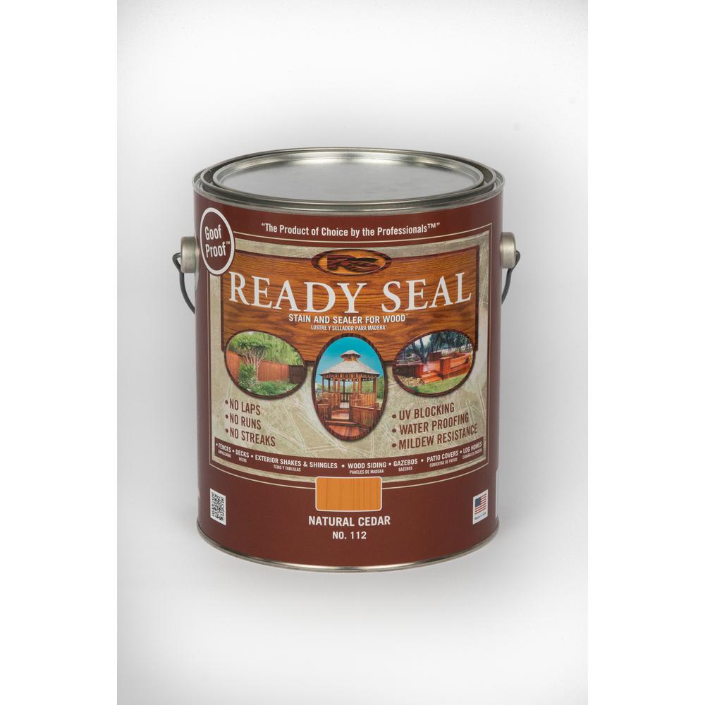 Ready Seal 1 Gal Natural Cedar Exterior Wood Stain And Sealer 112 The Home Depot