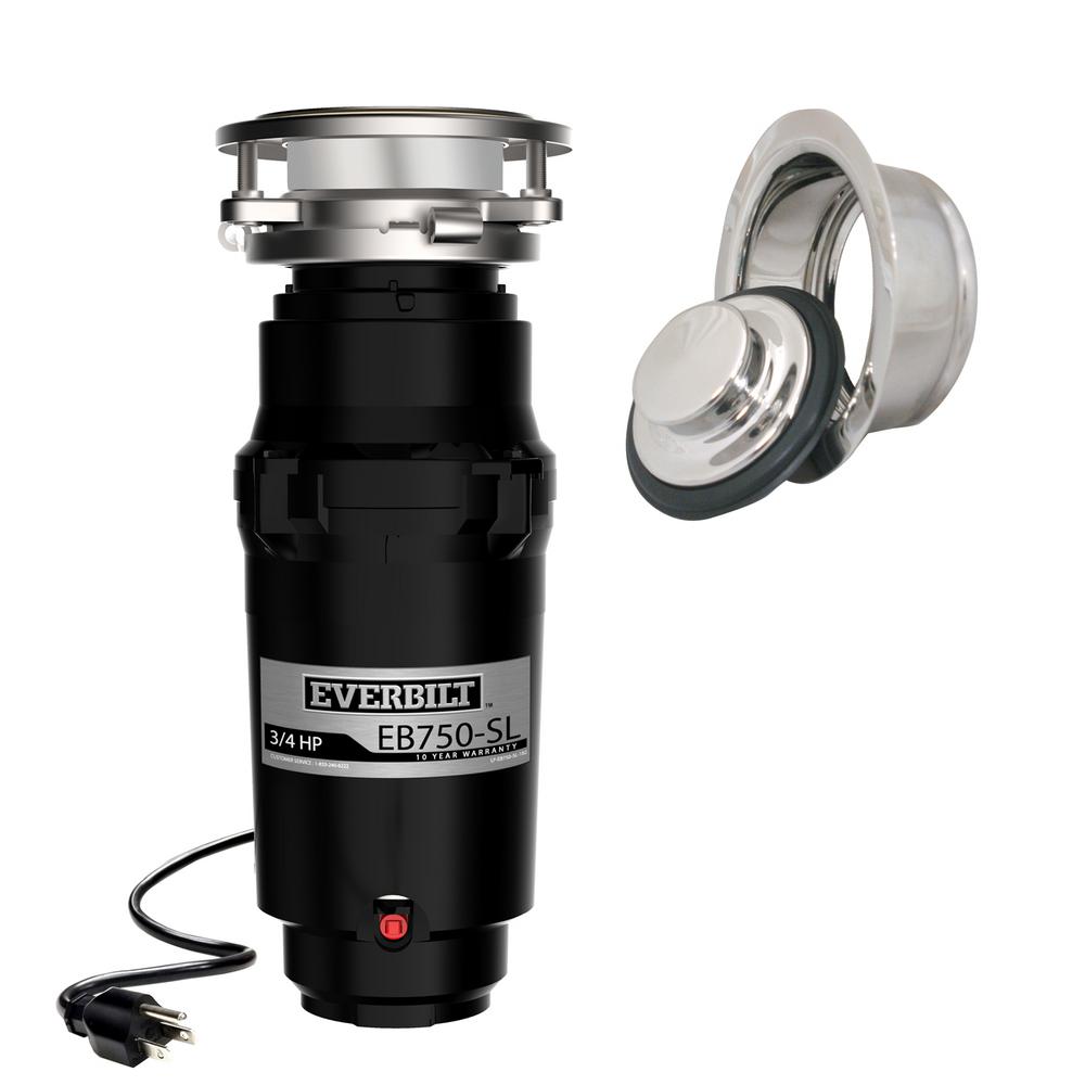 Everbilt Designer Series 3/4 HP Slim Continuous Feed Garbage Disposal