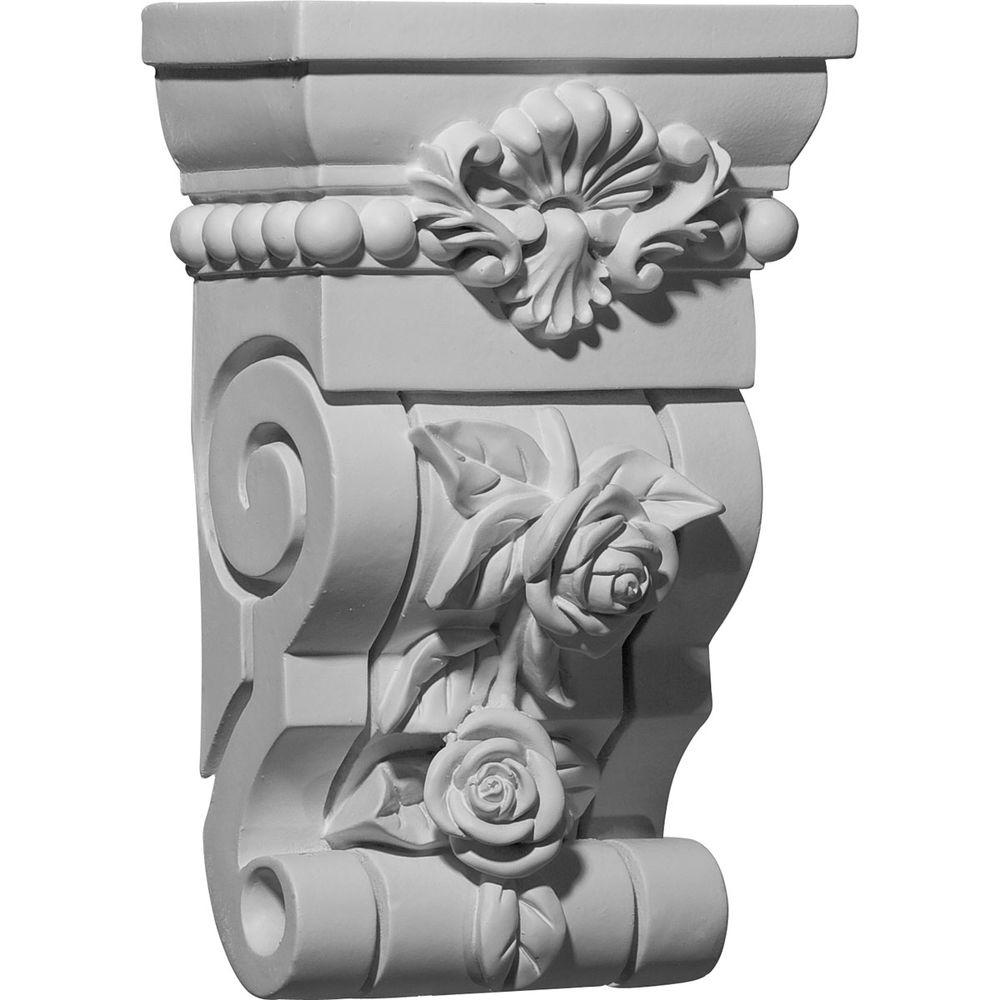 Ekena Millwork COR06X03X10RO-CASE-6 Corbel Factory Primed and Ready for Paint