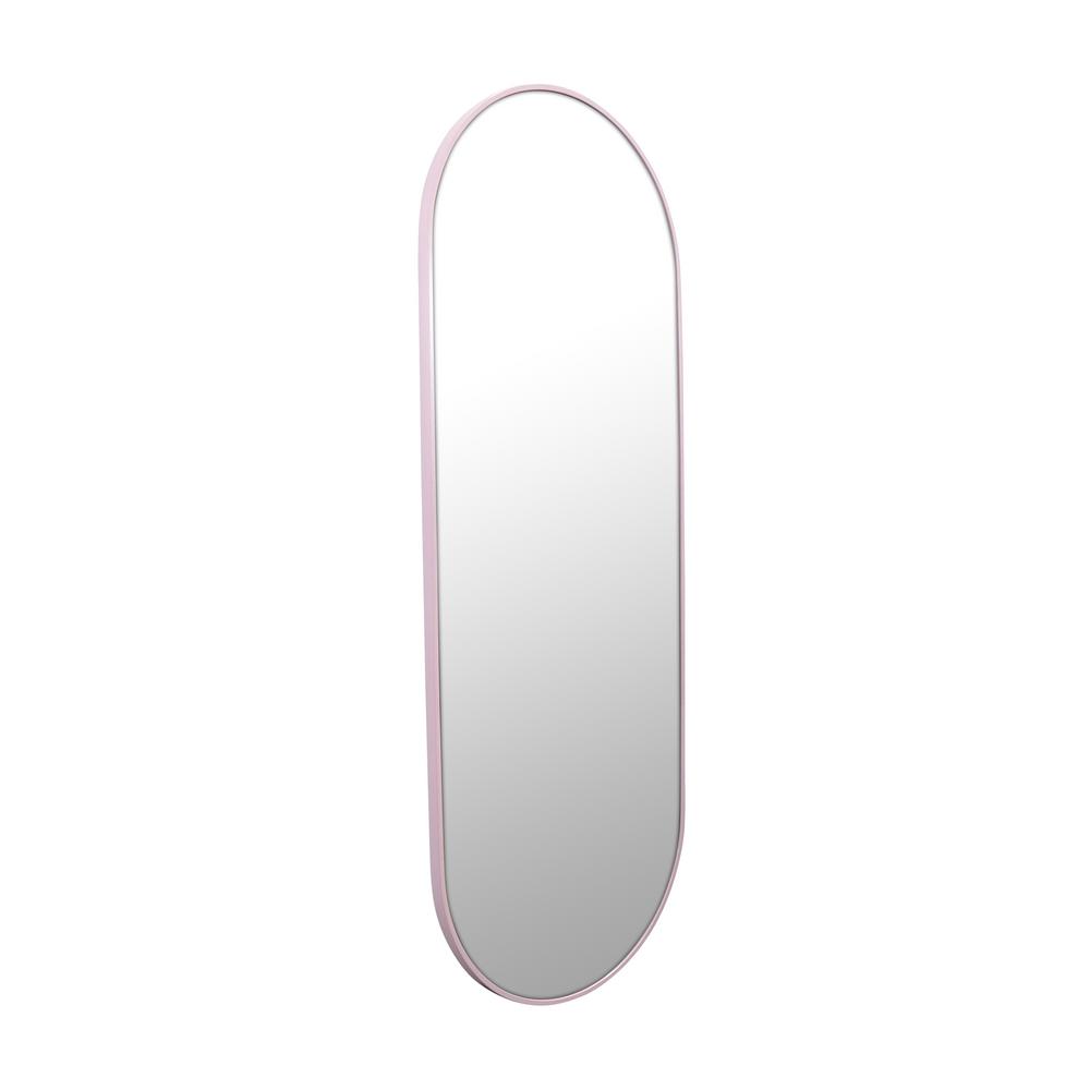 Glass Warehouse 22 in. x 60 in. Pill Shape Stainless Steel Framed Wall