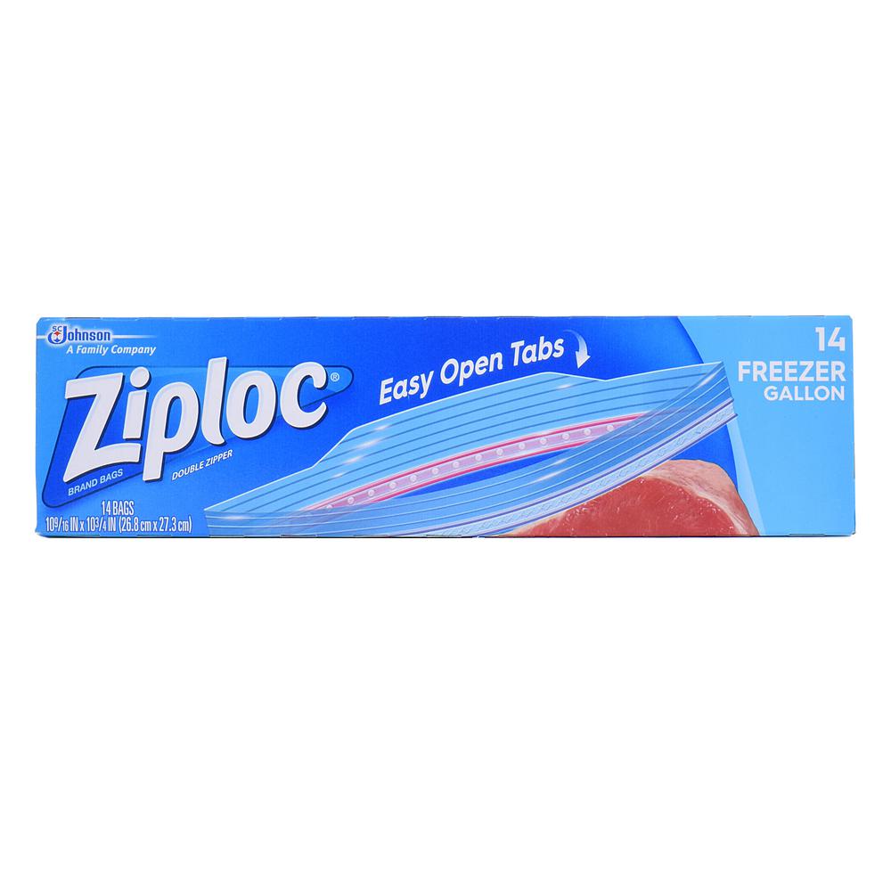 Ziploc Gallon Plastic Freezer Bag 14 12 Pack 00389 The Home Ziploc Gallon Plastic Freezer Bag 14 12 Pack
