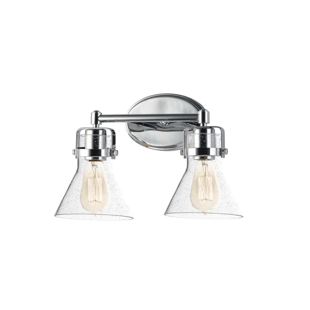 Maxim Lighting Seafarer 2Light Polished Chrome Vanity Light with Clear