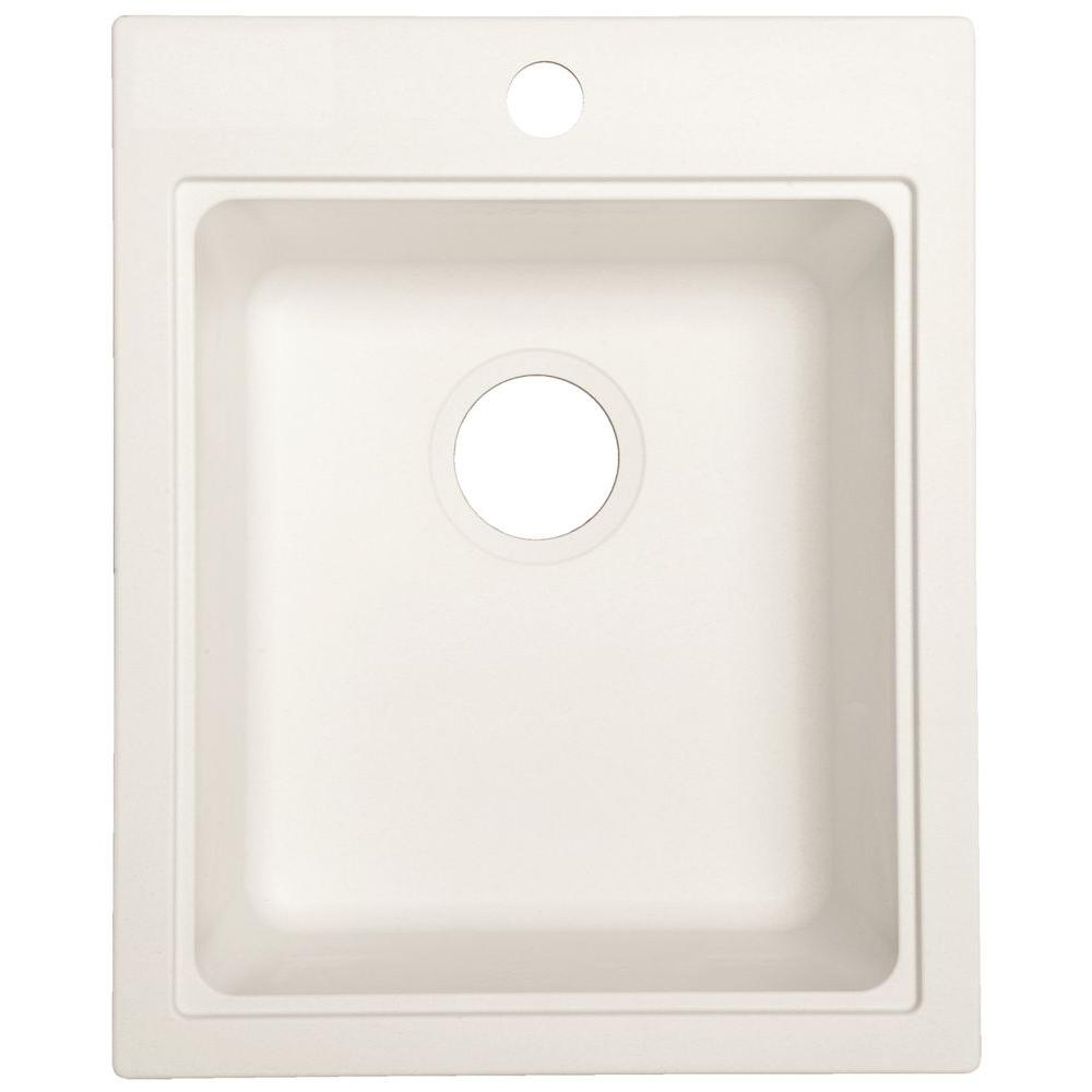 Franke Bar Sink The Home Depot Dual Mount Granite Composite 16 5 In 1 Hole Single Bowl Kitchen Sink Prep