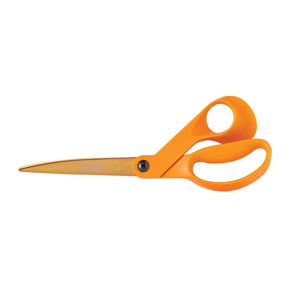 Fiskars 4.25 in. Titanium Shop Shears1296536984 The Home Depot
