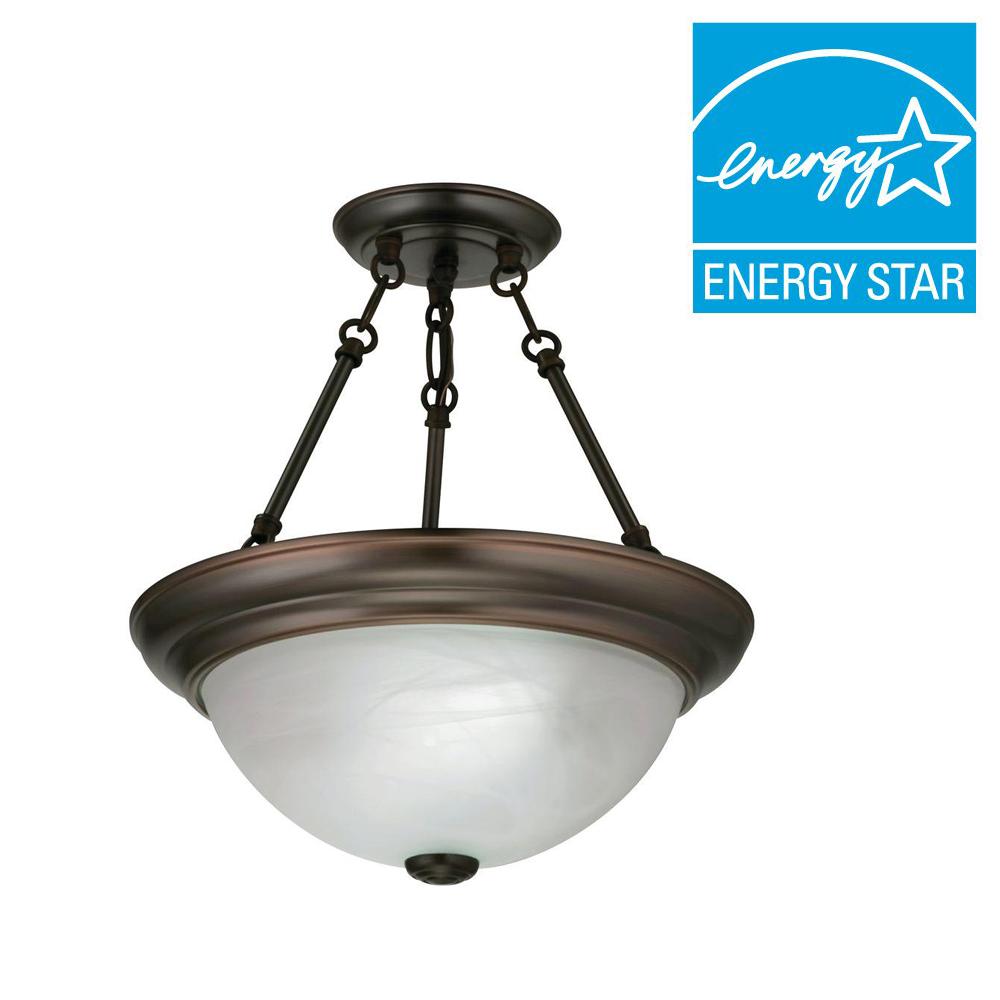 Lithonia Lighting 13 In 2 Light Black Bronze Fluorescent Sheffield Lithonia Lighting 13 In 2 Light Black Bronze Fluorescent Sheffield Flush Semi
