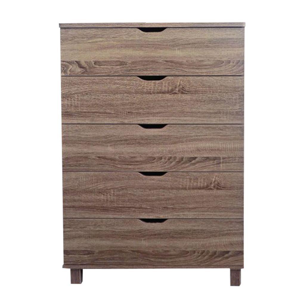 International Concepts Brooklyn 5Drawer Unfinished Wood Chest BD8015