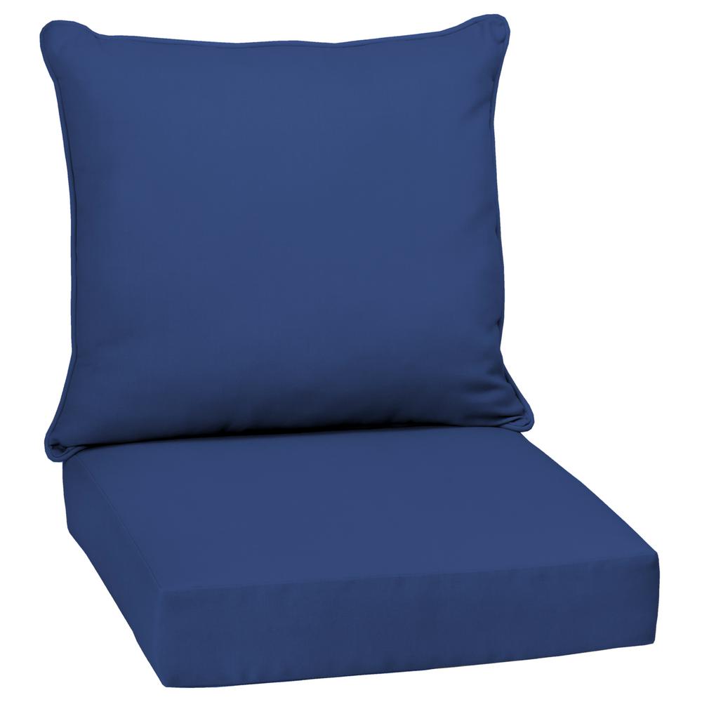 Arden Selections 24 X Lapis Canvas Texture 2 Piece Deep Seating Arden Selections 24 X Lapis Canvas Texture 2 Piece Deep Seating Outdoor Lounge Chair