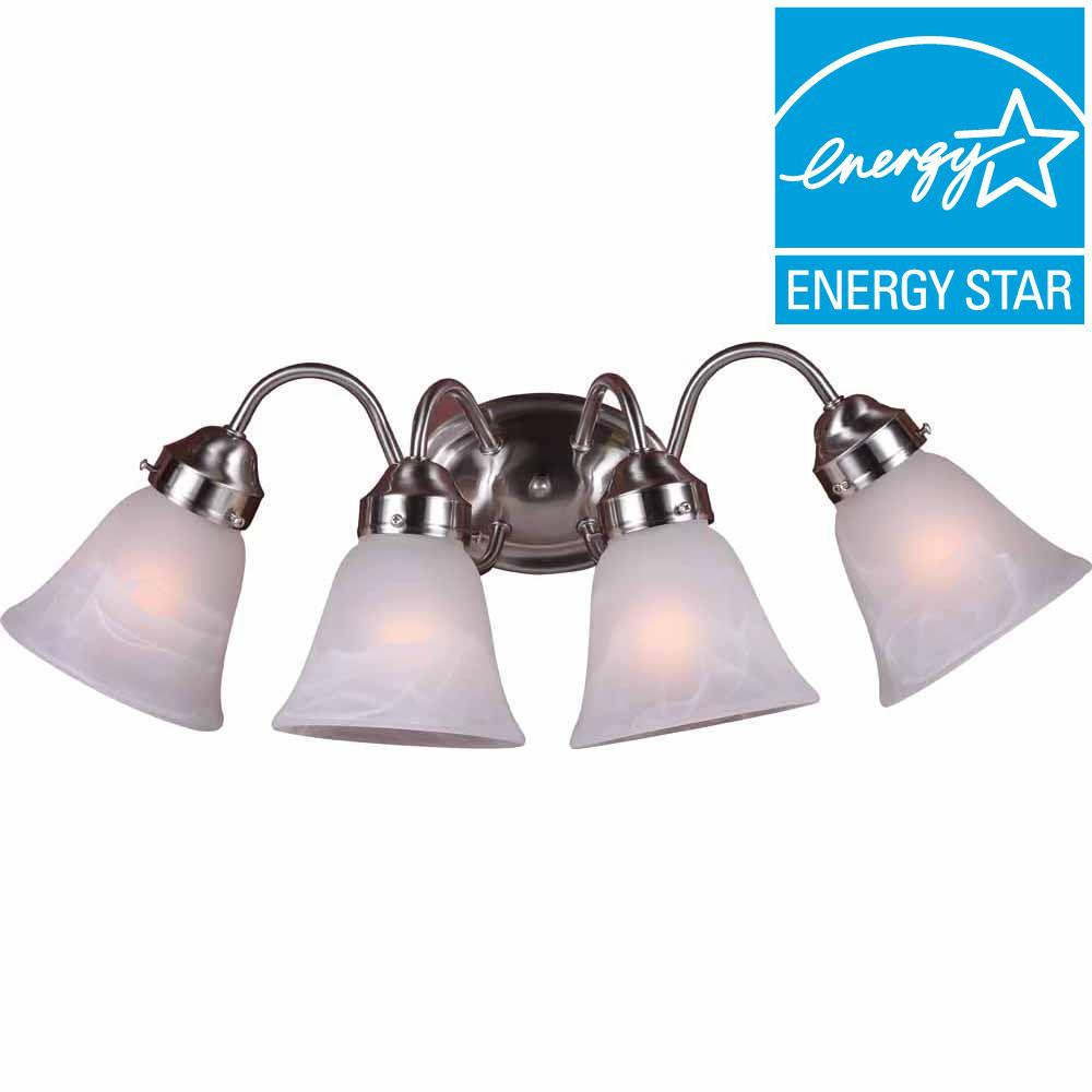 Glomar 3Light Brushed Nickel Incandescent Wall Vanity LightHD4183
