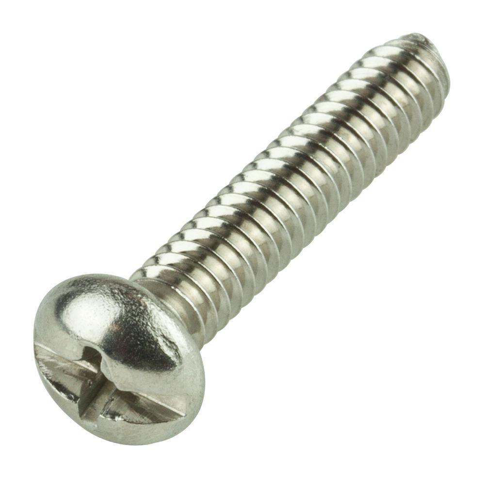 round head slotted machine screws