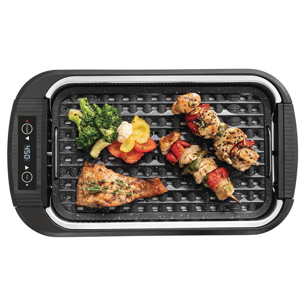 Salton Indoor Smokeless Electric BBQ Grill 125016 The Home Depot