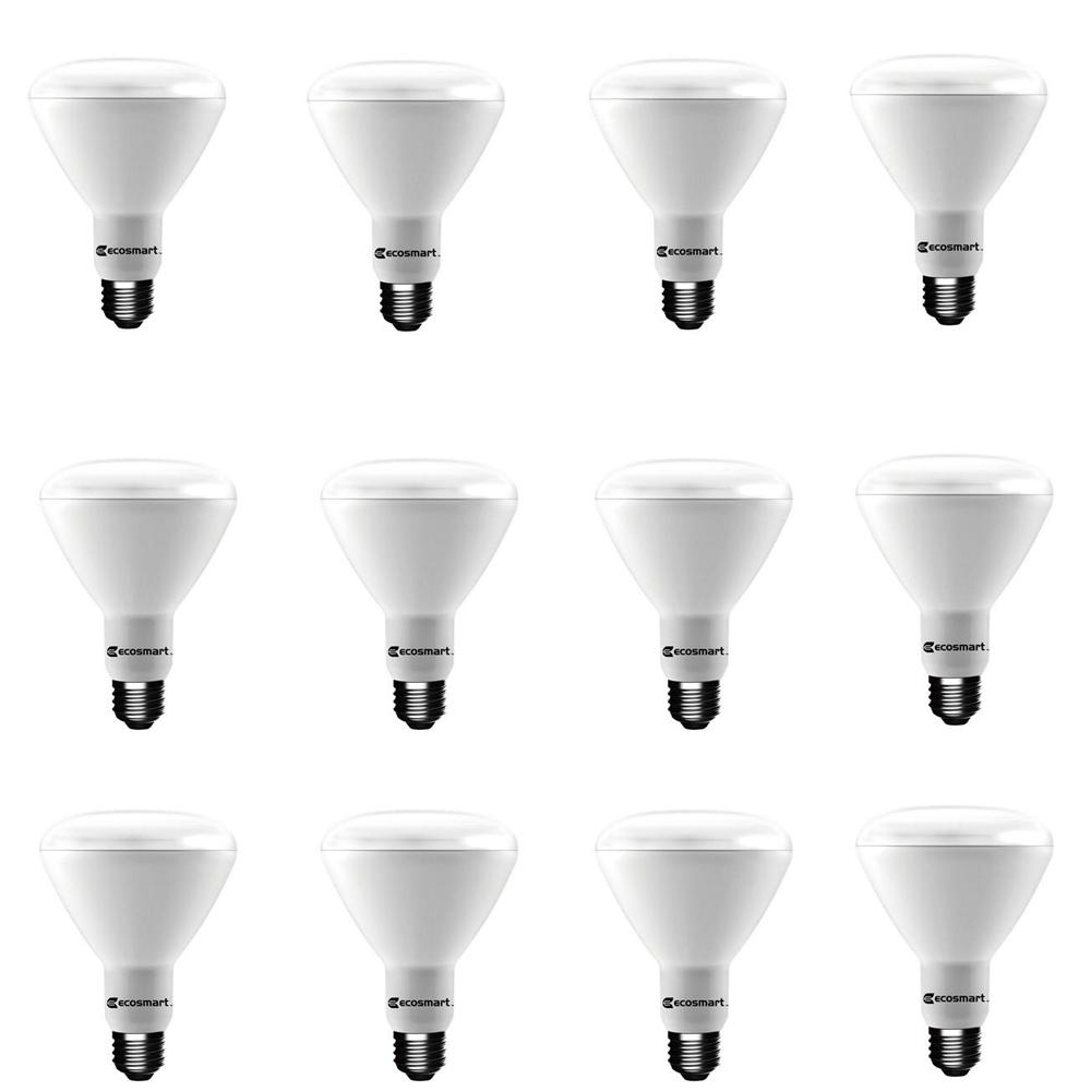 EcoSmart 65Watt Equivalent BR30 Dimmable CEC LED Light Bulb Daylight