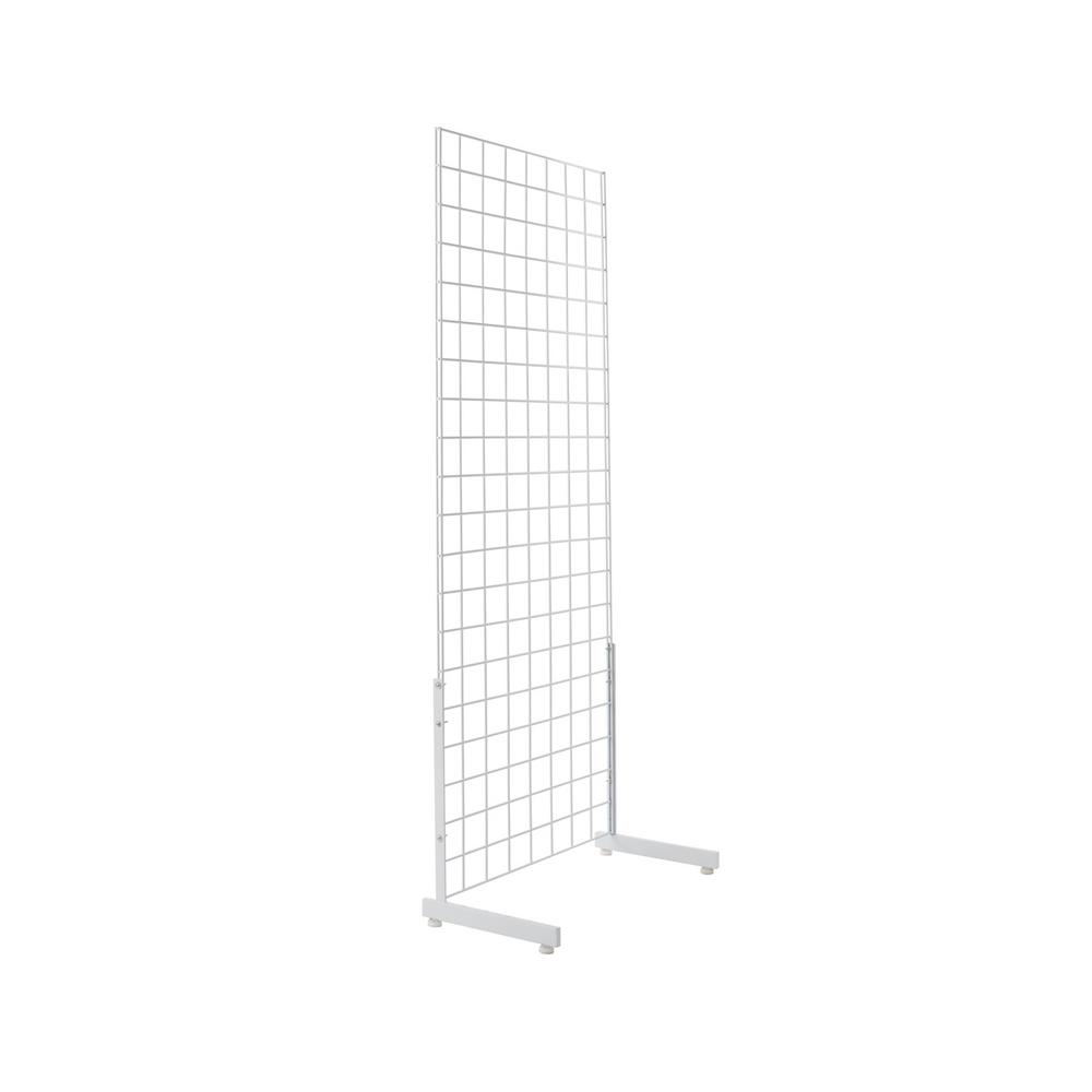 GarageEscape 2 ft. x 4 ft. White Slatwall Easy Panel (2-Piece per Box ...