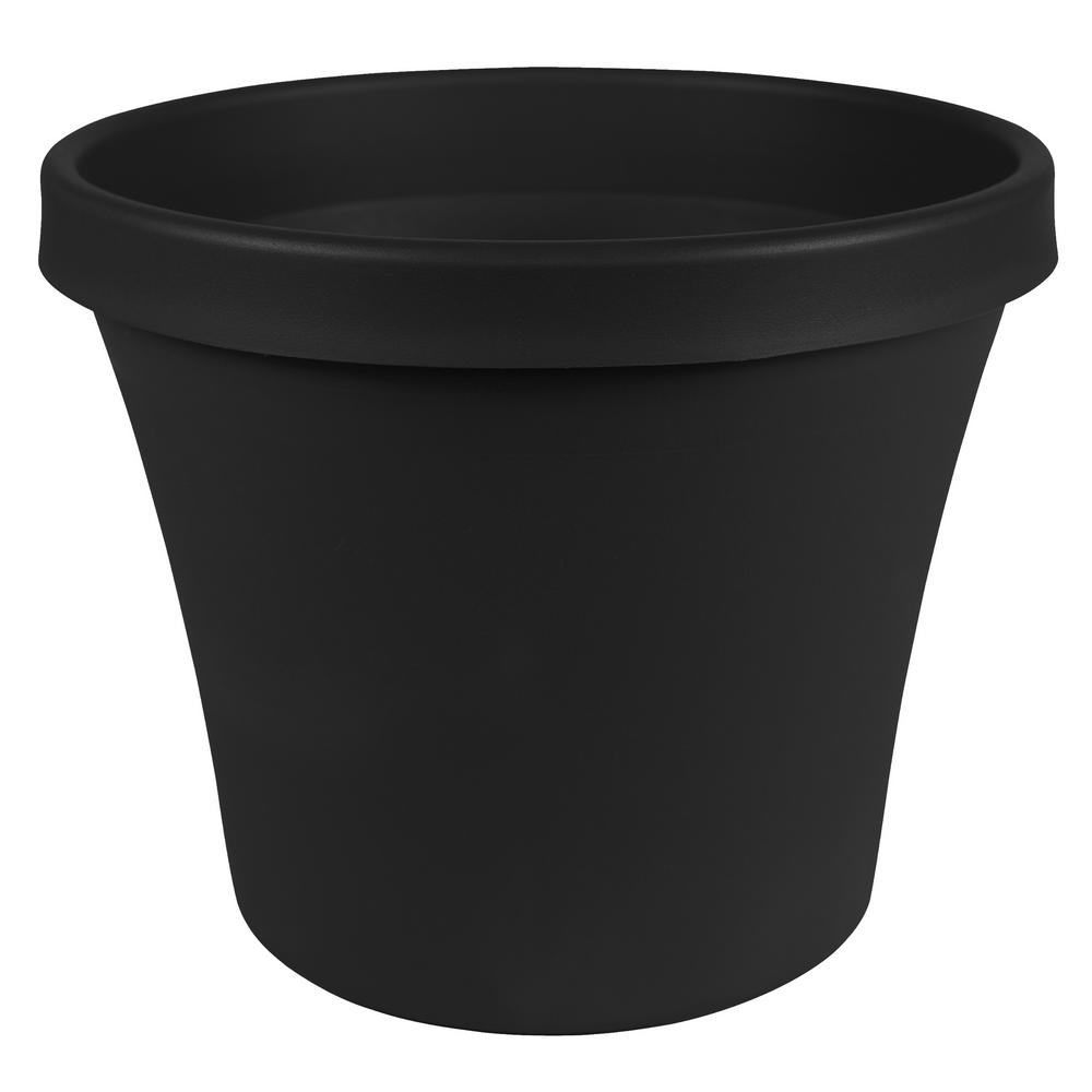Unbranded Dayton 20 in. Wide by 18.23 in Tall Black Plastic Planter