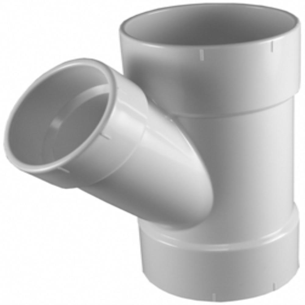 Charlotte Pipe 3 in. x 3 in. x 11/2 in. PVC Schedule 30 ThinWall Wye