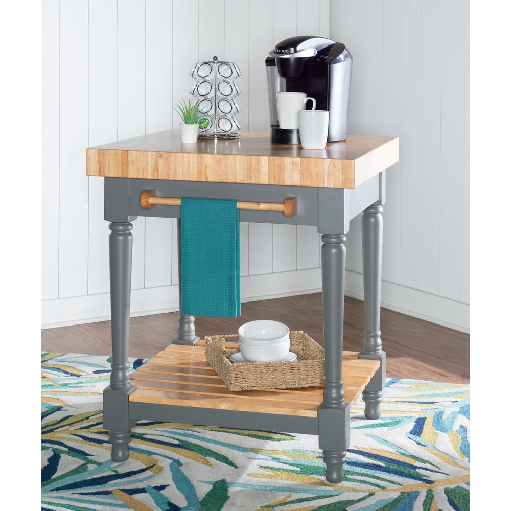 Powell Company Color Story Prep Table With Butcher Block Top 502