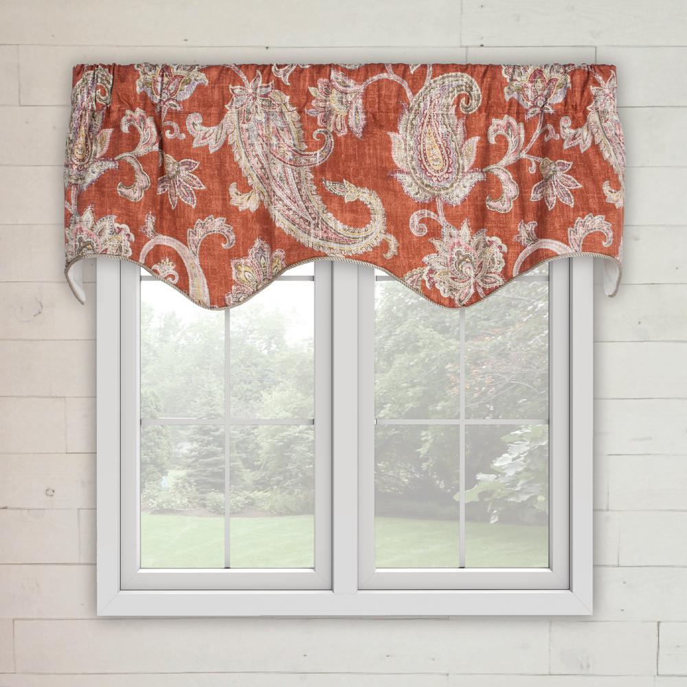 gray scarf valance