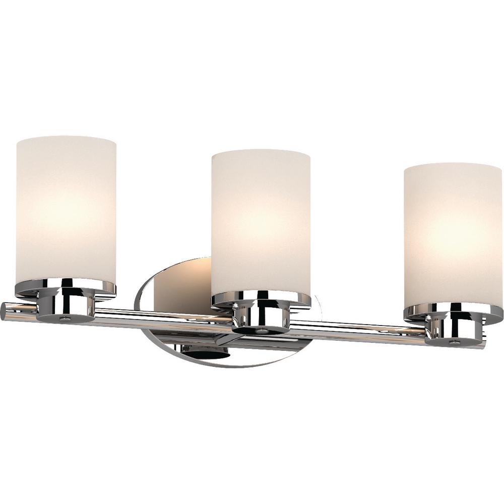Multi Mounting Positions Vanity Light Bar Lighting Sharyn 3 Light 8 25 In Chrome Indoor Bathroom Vanity Wall Sconce Or Mount