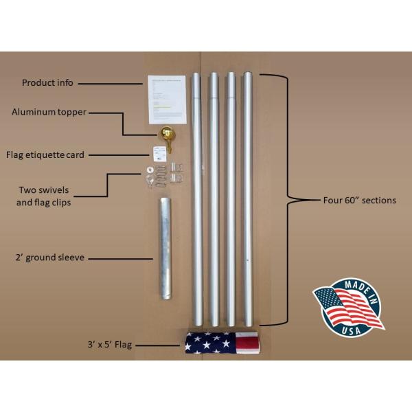 Flagpole 3 x 5 Flagpole Kits Flags The Home Depot