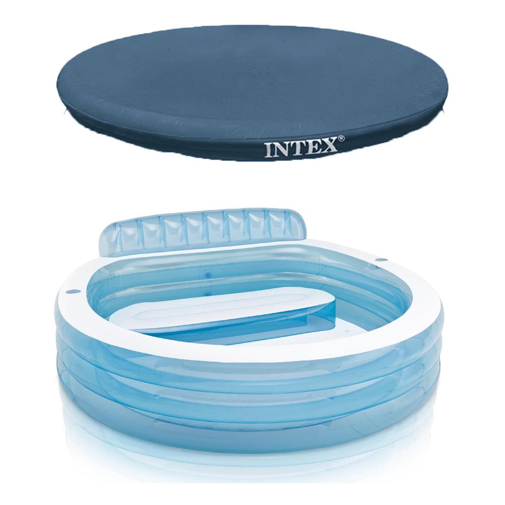 intex swim center family inflatable lounge pool