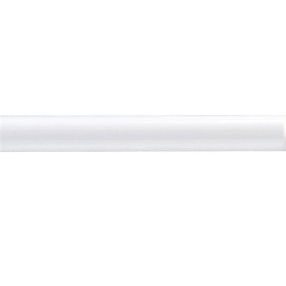 Merola Tile Moldura White 1 in. x 7-7/8 in. Ceramic Pencil ...