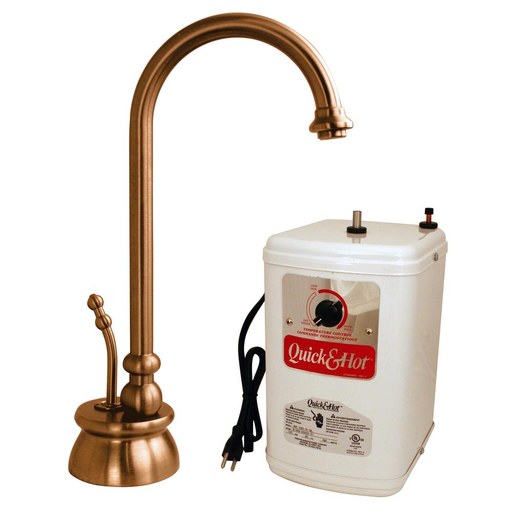 Instant Hot Water Faucets Kitchen The Home Depot Calorah Single Handle Hot Water Dispenser
