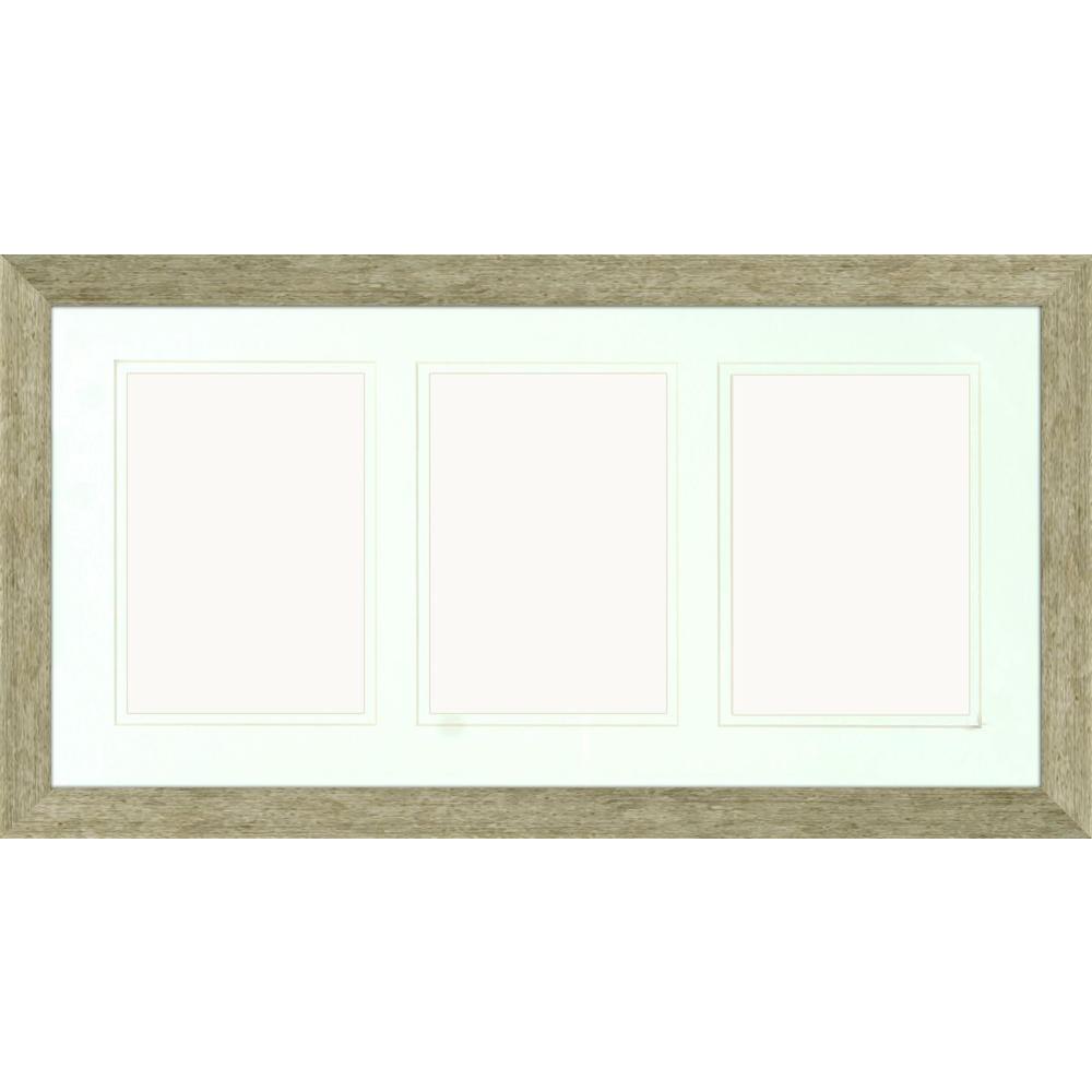 Wall Frames Decor The Home Depot 3 Opening Holds 5 In X 7 Matted Champagne