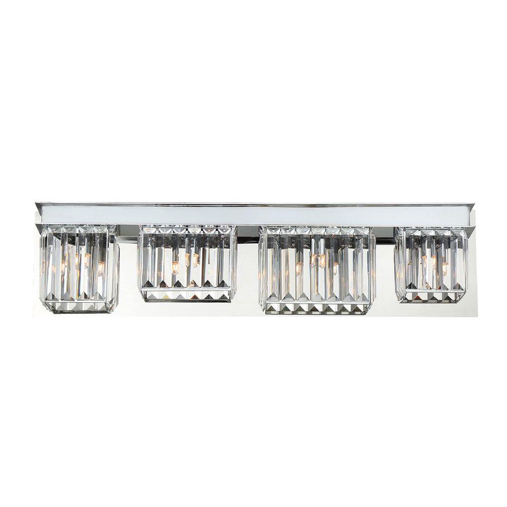 Eurofase Uzo Collection 3Light Chrome and Clear Bath Light 26348018