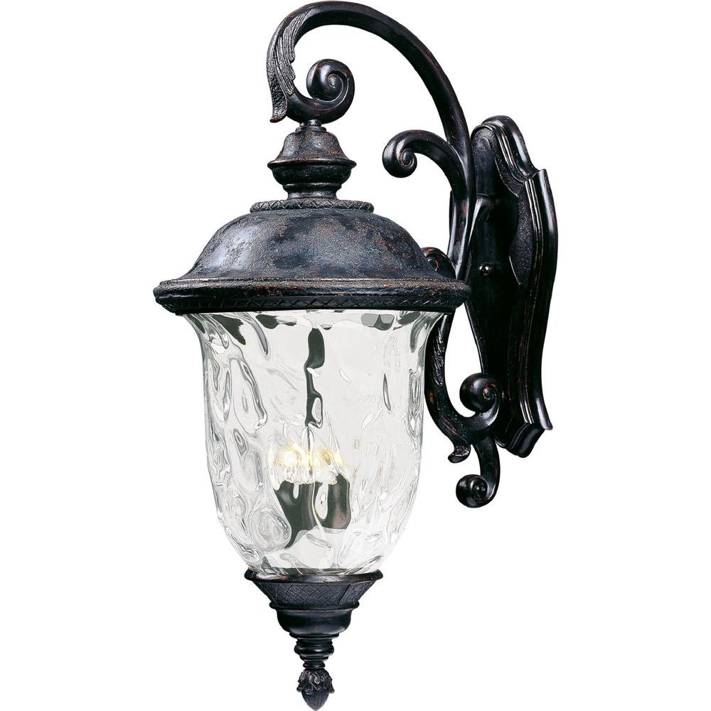 Maxim Lighting Carriage House Vivex 3 Light Oriental Bronze Outdoor Maxim Lighting Carriage House Vivex 3 Light Oriental Bronze Outdoor Wall Mount